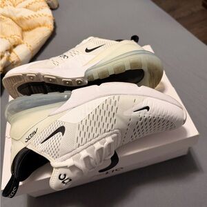 Nike Air Max 270 White and Black Sneakers
